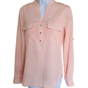 ⭐️4/$30 Chic Peach Button-Down Blouse